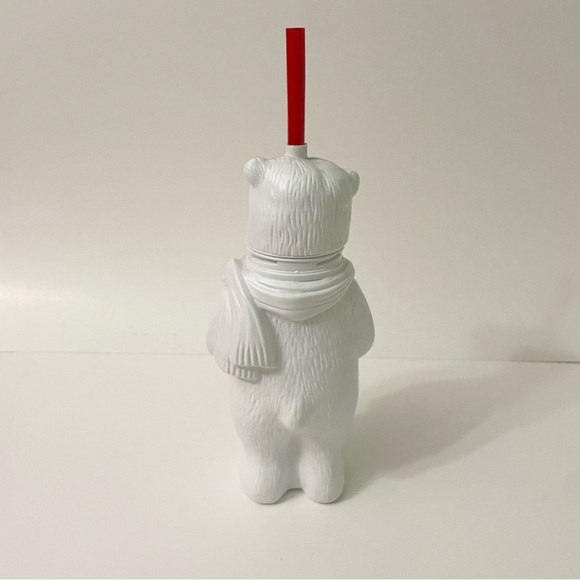 Vintage Always Coca-Cola Polar Bear Plastic Collector’s Drinking Cup With Straw - Picture 8 of 16